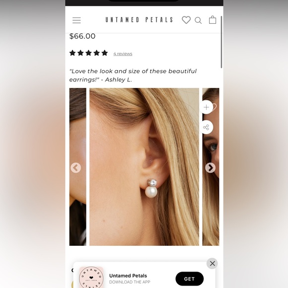 NWT Untamed Petals Earrings - Picture 3 of 3